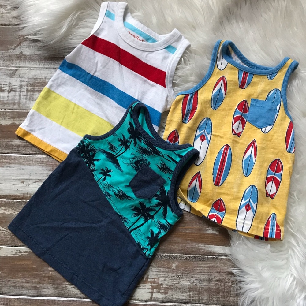 Toddler boy summer tanks bundle